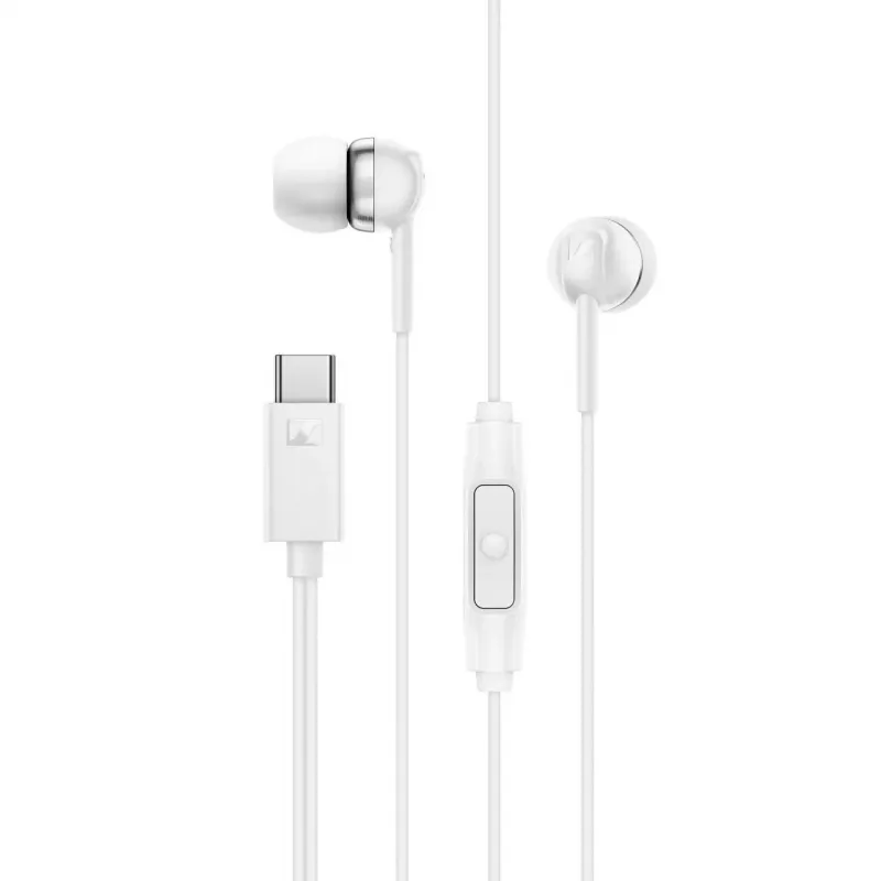 Sennheiser CX 80U ενσύρματα ακουστικά ear-bud με μικρόφωνο, λευκά