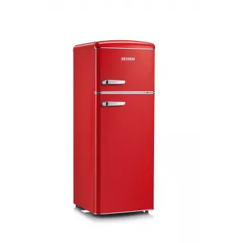SEVERIN RKG 8930 Retro Red Ψυγείο-καταψύκτης, 208 L, Ενεργειακή κλάση E