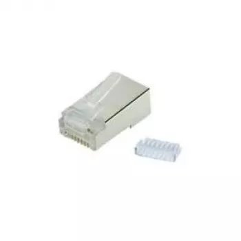 SHIVERPEAKS BASIC-S Συσκευασία 100 τεμ. Cat.6a θωρακισμένα RJ45 Modular Βύσματα 8P8C με επιχρυσωμένες επαφές BS72061-R