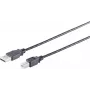 SHIVERPEAKS S/CONN Maximum Connectivity Καλώδιο USB 2.0 High-Speed, A σε B, Μαύρο, 0,5 m (13-23015)