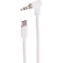 SHIVERPEAKS USB-C καλώδιο ήχου, 3,5mm γωνιακό βύσμα, TRS, λευκό, 1,2m (BS14-06126)