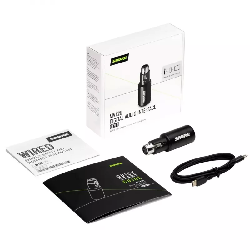 Shure MVX2UG2 Ψηφιακό Audio Interface XLR σε USB