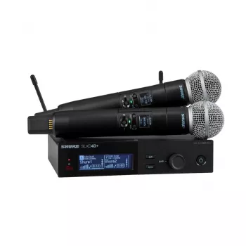 Shure SLXD24D+E/58 ασύρματο σύστημα dual με κάψες SM58