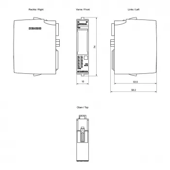 Siemens SIMATIC ET 200SP ψηφιακή μονάδα εξόδου DQ 8x24VDC 6ES7132-6BF01-0CA0