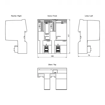 SIEMENS SIMATIC PN/PN Coupler 6ES7158-3AD10-0XA0 | PROFINET IO πομποδέκτης για διασύνδεση δικτύου