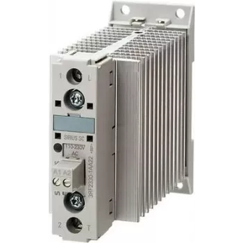 Siemens SIRIUS 3RF23 ημιαγωγικός επαφέας, 1 φάσης, 30 A, 48-460 V AC, έλεγχος 24 V DC, μεταγωγή μηδενικής διέλευσης, ακροδέκτες βίδας, ράγα DIN 3RF2330-1AA04