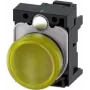 Siemens SIRIUS ACT 3SU1102-6AA30-3AA0 κίτρινη λυχνία ένδειξης LED, 24V AC/DC, 22mm