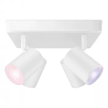 SIGNIFY WiZ IMAGEO 4-Spot Φωτιστικό Οροφής Τετράγωνο Tunable White & Color Λευκό