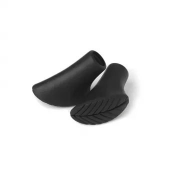 Silva Rubber Paws μύτες μπαστουνιών πεζοπορίας (ζευγάρι) - μαύρες, 11 mm