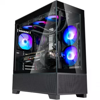 SilverStone Lucid 05 Μαύρο 270° Panoramic Glass Design Mid-Tower Κουτί