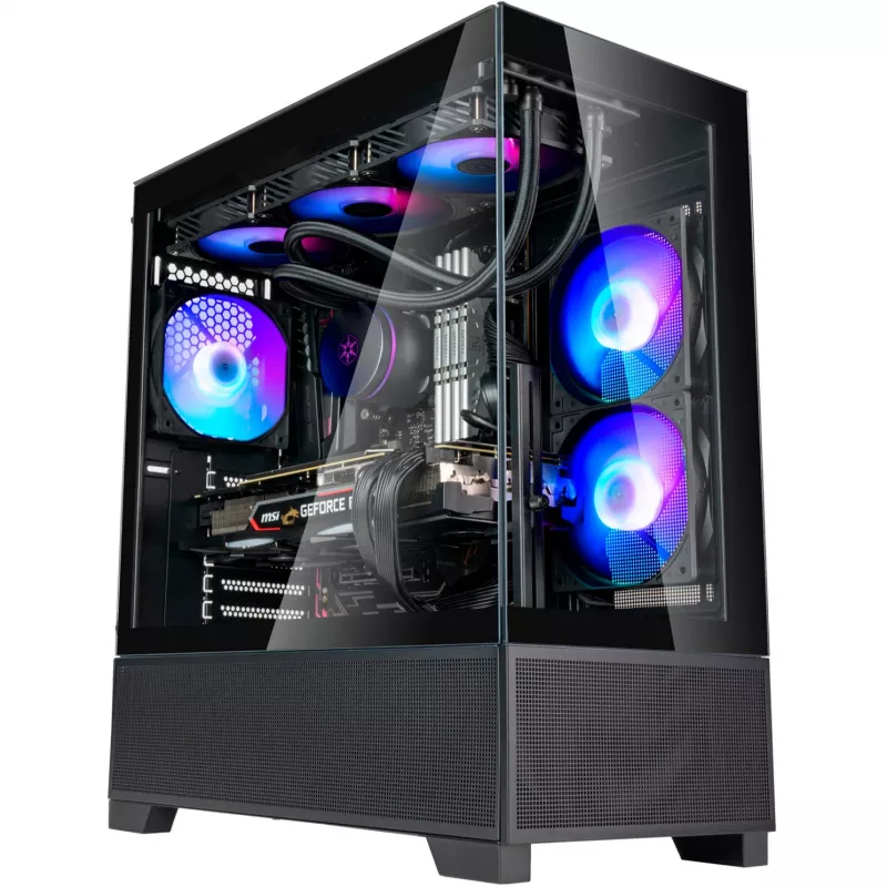SilverStone Lucid 05 Μαύρο 270° Panoramic Glass Design Mid-Tower Κουτί