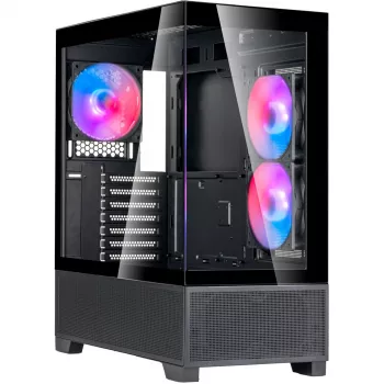 SilverStone Lucid 05 Μαύρο 270° Panoramic Glass Design Mid-Tower Κουτί