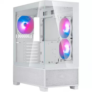 SilverStone Lucid 05 Λευκό 270° Panoramic Glass Design Mid-Tower Κουτί