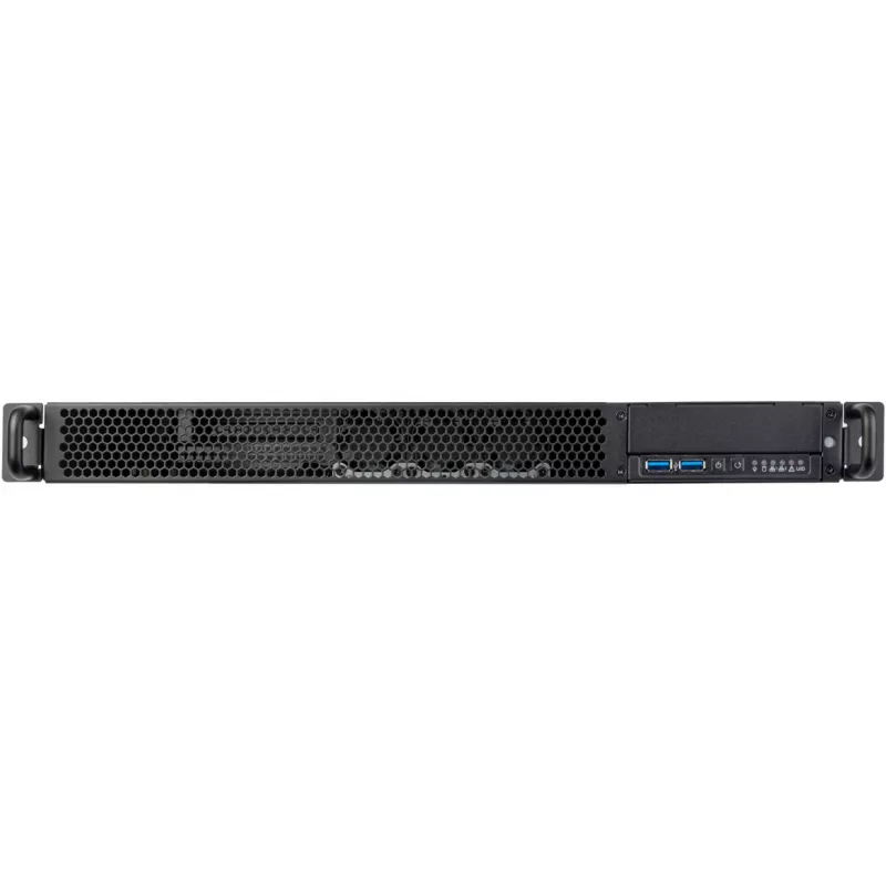 SilverStone RM100 1U Rackmount Κουτί - Mini-ITX, Ατσάλι, Μαύρο