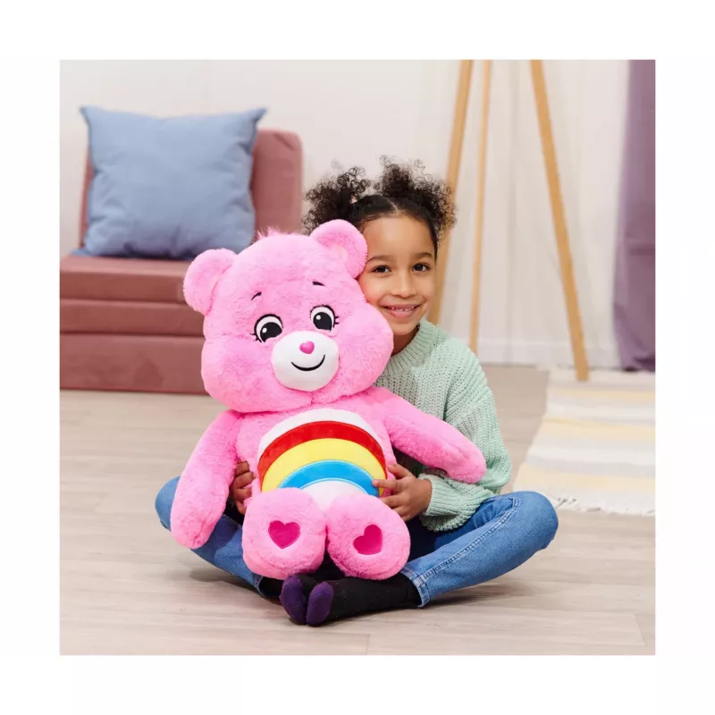 SIMBA-DICKIE Care Bears Cheer Bear Plüsch 60 cm ροζ ουράνιο τόξο