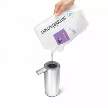 simplehuman επαναφορτιζόμενος αισθητήρας διανομέας σαπουνιού 266 ml, Brushed Stainless Steel
