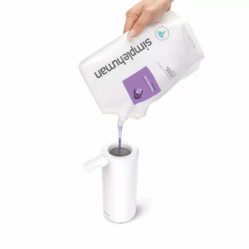 Simplehuman αισθητήριος διανομέας σαπουνιού λευκό