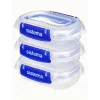Sistema Plastics 881523 Ορθογώνιο δοχείο 0,18L Διαφανές 88mm