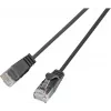 Wirewin PKW-LIGHT-K6 3.0 SW - Καλώδιο patch Cat.6 Slim-Light, U/UTP, 3,0 m, Μαύρο
