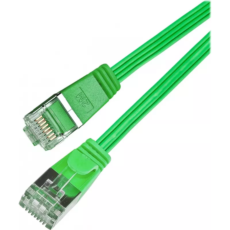 Wirewin Triotronik Cat6 U/FTP slim καλώδιο patch, 0,5m, πράσινο PKW-STP-SLIM-KAT6 0.5 GN