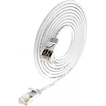 Wirewin Triotronik PKW-LIGHT-STP-K6 2.0 WS Cat6 θωρακισμένο καλώδιο patch, 2m, λευκό