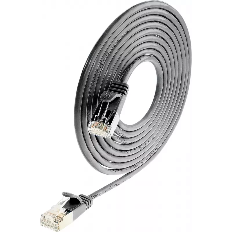 Wirewin Triotronik PKW-LIGHT-STP-K6 3.0 SW Cat6 θωρακισμένο Καλώδιο Patch, 3m, Μαύρο