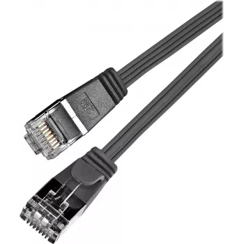 Wirewin Triotronik PKW-STP-SLIM-KAT6 5.0 SW Cat6 U/FTP Slim Καλώδιο Patch Ethernet, Βύσμα RJ45 σε βύσμα, 5m, Μαύρο