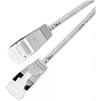 Wirewin PKW-LIGHT-STP-K6A 2.0 Cat 6a U/FTP Slim Στρογγυλό Καλώδιο Δικτύου, 2,0 m, Γκρι, PoE, Εύκαμπτο