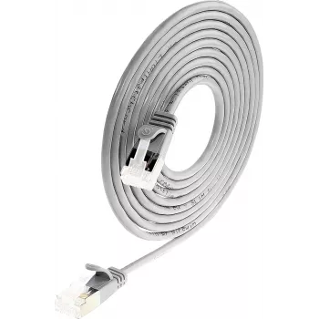 Wirewin PKW-LIGHT-STP-K6A 2.0 Cat 6a U/FTP Slim Στρογγυλό Καλώδιο Δικτύου, 2,0 m, Γκρι, PoE, Εύκαμπτο