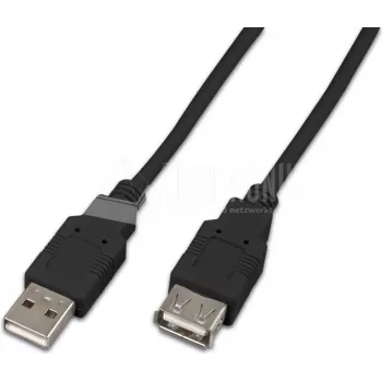 Wirewin USB A-A MF 1.0 SW καλώδιο επέκτασης USB 2.0, 1 m, μαύρο