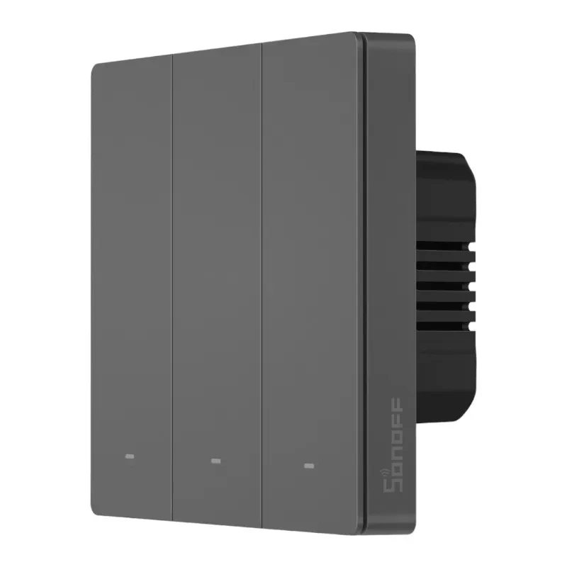 Smart Σκηνικός Επιτοίχιος Διακόπτης WiFi Sonoff M5 3C (3-Κανάλια)