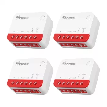 Smart ZigBee Διακόπτης Ρολών Sonoff MINI-ZBRBS (Συσκευασία 4 τεμ.)