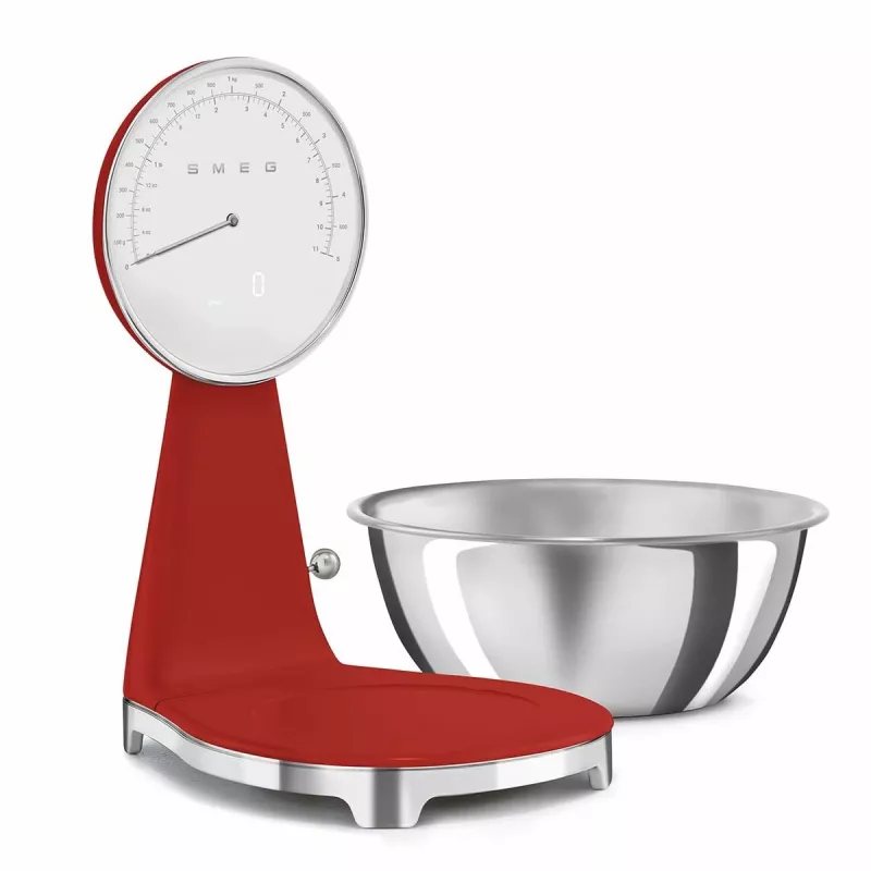 SMEG αναλογική και ψηφιακή ζυγαριά κουζίνας κόκκινο KSF01RDWW