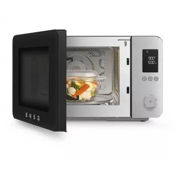 Smeg MOC02BLMEU Φούρνος Μικροκυμάτων Combi, 9 Λειτουργίες, 2100 W, Ματ Μαύρο