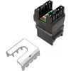 SOLARIX Keystone Jack Cat.6 UTP RJ45 Tool-Free, μαύρο