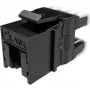 SOLARIX Keystone Jack Cat.6 UTP RJ45 Tool-Free, μαύρο