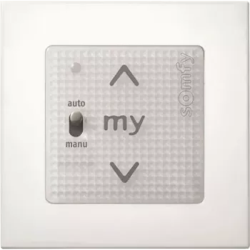 Somfy Smoove Uno A/M io Pure Επιτοίχιος διακόπτης 1811404 (Χωρίς πλαίσιο)