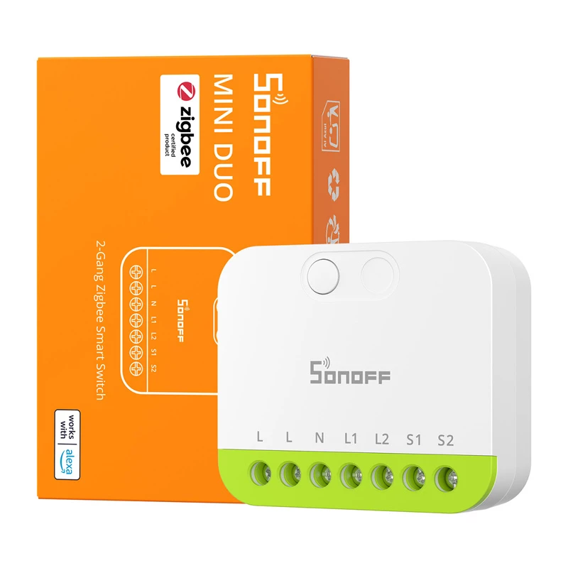 Sonoff MINI-ZB2GS ZigBee διακόπτης mini δύο καναλιών