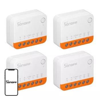 SONOFF MINIR4 (Extreme) Smart Διακόπτης, Συσκευασία 4 τεμ.