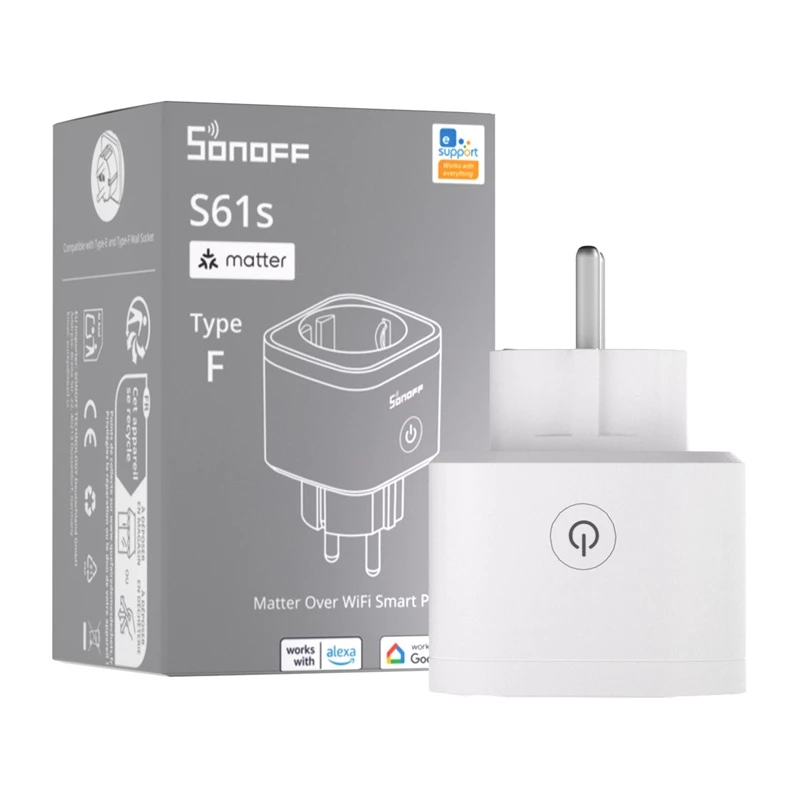 SONOFF S61s Matter Εξωτερική Πρίζα μέσω Wi-Fi