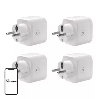 SONOFF S61s Matter Εξωτερική Πρίζα μέσω Wi-Fi, Συσκευασία 4 τεμ.