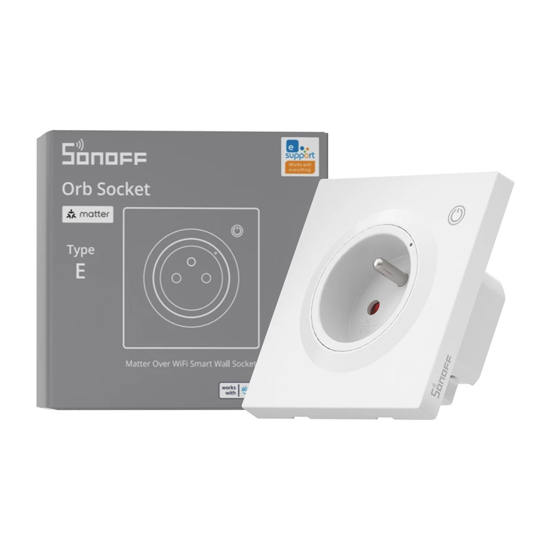Sonoff WS01TPE-E WiFi Έξυπνη Πρίζα Τοίχου (Type E)