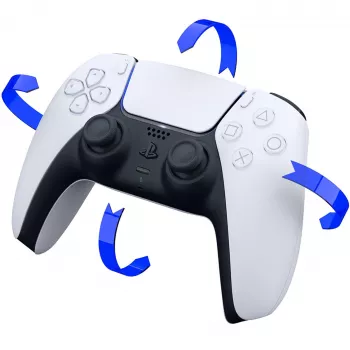 Sony CFI-ZCT1W/W DualSense Ασύρματο χειριστήριο – Λευκό – Haptic feedback & Adaptive Trigger για PS5, PC, κινητές συσκευές