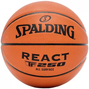 Spalding React TF-250 Μπάλα μπάσκετ Μέγεθος 5 Καφέ 76803Z