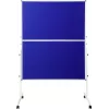 SpeaKa Professional Διαχωριστικό δωματίου SP-PB-B01 Μπλε τσόχα 1250 x 1850 mm Πτυσσόμενο με ρόδες Αμφίπλευρο SP-12058196