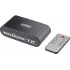 SpeaKa Professional SP-SW-200 4x2 Διακόπτης Toslink με τηλεχειριστήριο, θήκη αλουμινίου