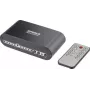 SpeaKa Professional SP-SW-200 4x2 Διακόπτης Toslink με τηλεχειριστήριο, θήκη αλουμινίου