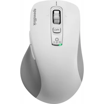 SPEEDLINK VELORA επαναφορτιζόμενο ασύρματο ποντίκι, Bluetooth & 2,4 GHz, Smart Flying Scroll, λευκό SL-630310-WT