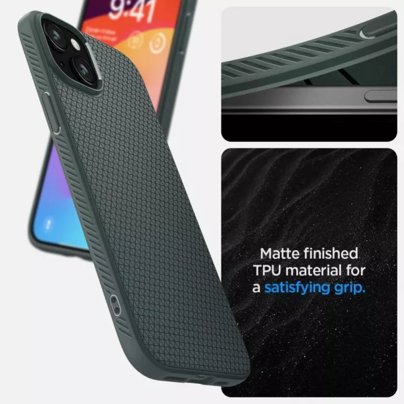 Spigen Liquid Air Θήκη για iPhone 15 - Abyss Green