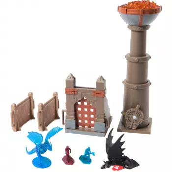 SPINMASTER How to Train Your Dragon - Dragon Arena: Πύργος Πυρσού Σετ Παιχνιδιού